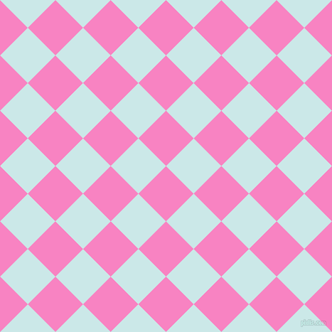 45/135 degree angle diagonal checkered chequered squares checker pattern checkers background, 55 pixel square size, , Tea Rose and Mabel checkers chequered checkered squares seamless tileable