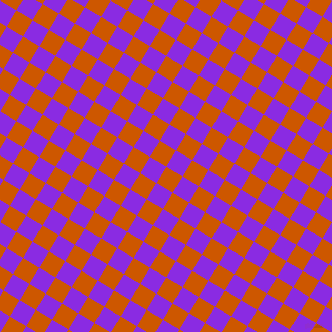59/149 degree angle diagonal checkered chequered squares checker pattern checkers background, 37 pixel squares size, , Tenne Tawny and Blue Violet checkers chequered checkered squares seamless tileable