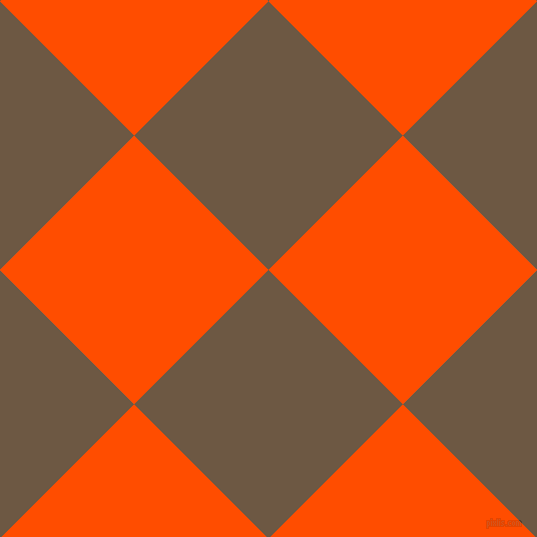 45/135 degree angle diagonal checkered chequered squares checker pattern checkers background, 190 pixel squares size, , Tobacco Brown and Vermilion checkers chequered checkered squares seamless tileable