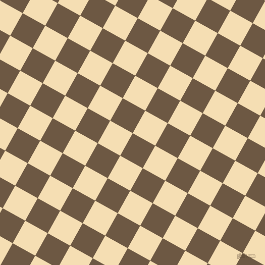 61/151 degree angle diagonal checkered chequered squares checker pattern checkers background, 51 pixel squares size, , Tobacco Brown and Wheat checkers chequered checkered squares seamless tileable
