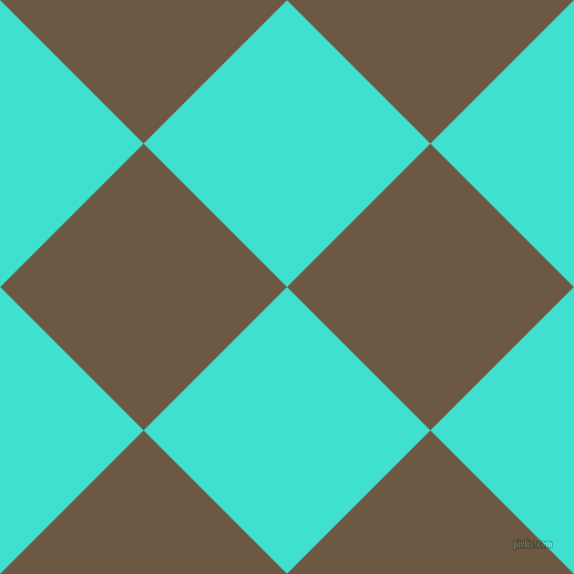 45/135 degree angle diagonal checkered chequered squares checker pattern checkers background, 183 pixel squares size, , Turquoise and Tobacco Brown checkers chequered checkered squares seamless tileable