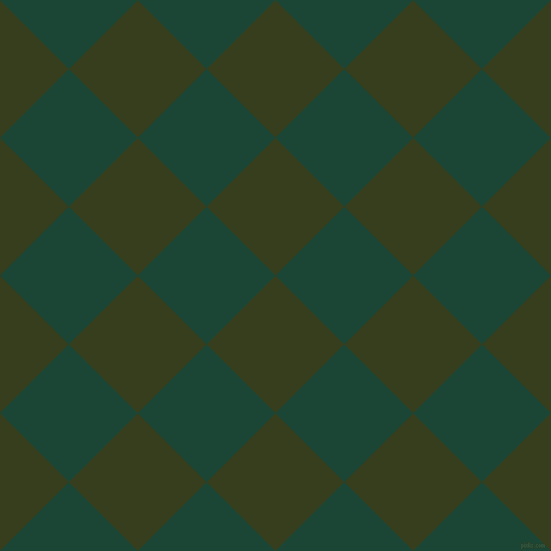 45/135 degree angle diagonal checkered chequered squares checker pattern checkers background, 141 pixel square size, , Turtle Green and Sherwood Green checkers chequered checkered squares seamless tileable