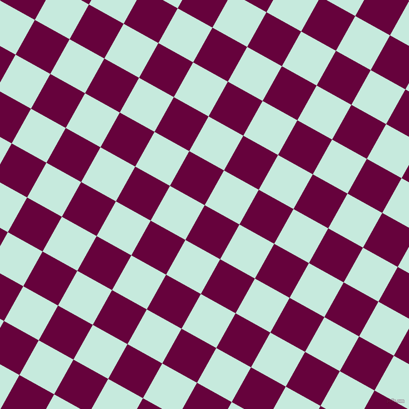 61/151 degree angle diagonal checkered chequered squares checker pattern checkers background, 79 pixel squares size, , Tyrian Purple and Mint Tulip checkers chequered checkered squares seamless tileable