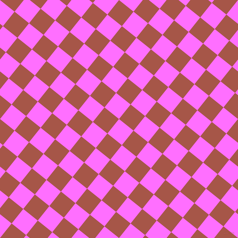 51/141 degree angle diagonal checkered chequered squares checker pattern checkers background, 63 pixel squares size, , Ultra Pink and Crail checkers chequered checkered squares seamless tileable