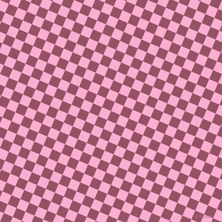 67/157 degree angle diagonal checkered chequered squares checker pattern checkers background, 20 pixel squares size, , Vin Rouge and Lavender Pink checkers chequered checkered squares seamless tileable