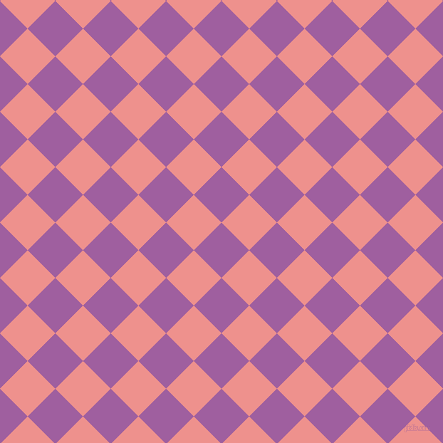 45/135 degree angle diagonal checkered chequered squares checker pattern checkers background, 55 pixel squares size, , Violet Blue and Sweet Pink checkers chequered checkered squares seamless tileable