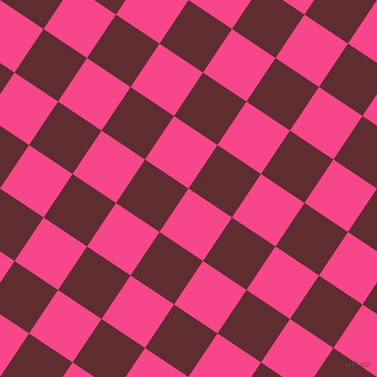 56/146 degree angle diagonal checkered chequered squares checker pattern checkers background, 75 pixel squares size, , Violet Red and Jazz checkers chequered checkered squares seamless tileable