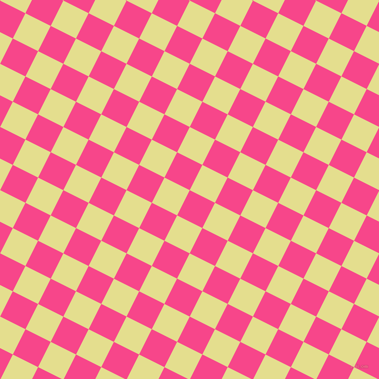 63/153 degree angle diagonal checkered chequered squares checker pattern checkers background, 56 pixel squares size, , Violet Red and Primrose checkers chequered checkered squares seamless tileable