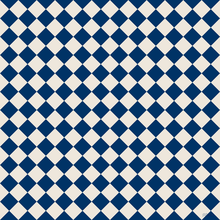 45/135 degree angle diagonal checkered chequered squares checker pattern checkers background, 42 pixel squares size, , White Linen and Prussian Blue checkers chequered checkered squares seamless tileable