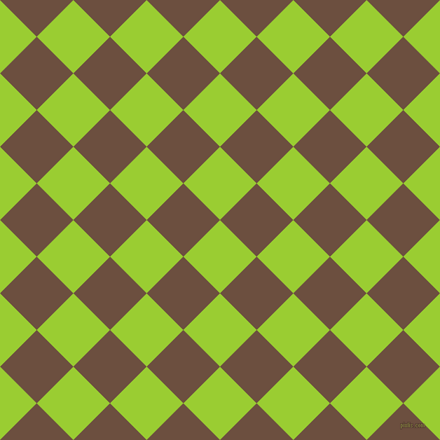 45/135 degree angle diagonal checkered chequered squares checker pattern checkers background, 74 pixel square size, , Yellow Green and Spice checkers chequered checkered squares seamless tileable
