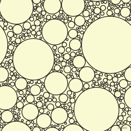 bubbles, circles, sponge, big, medium, small, 3 pixel line width, Acadia and Light Goldenrod Yellow circles bubbles sponge soap seamless tileable
