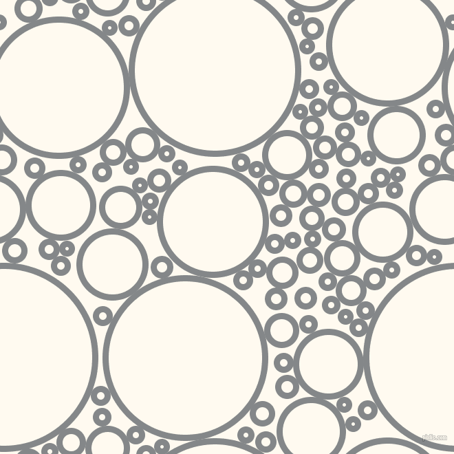 bubbles, circles, sponge, big, medium, small, 9 pixel line width, Aluminium and Floral White circles bubbles sponge soap seamless tileable