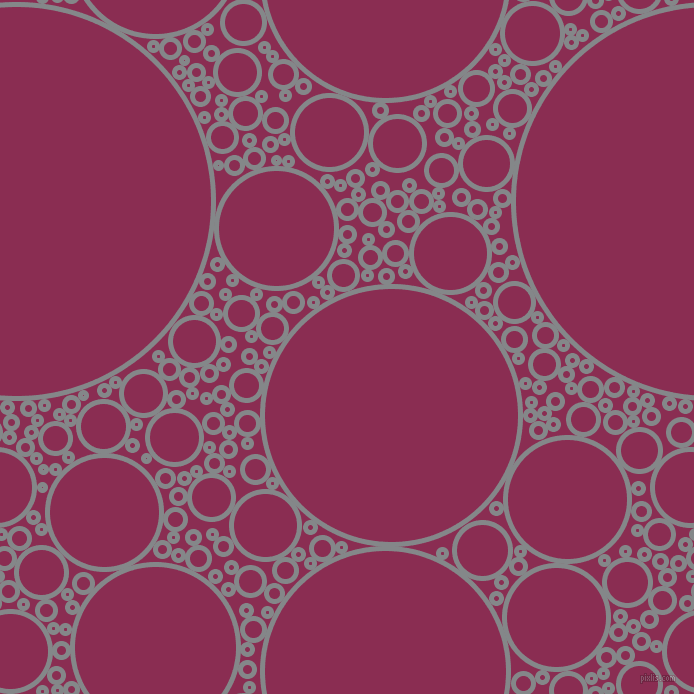 bubbles, circles, sponge, big, medium, small, 5 pixel line width, Aluminium and Rose Bud Cherry circles bubbles sponge soap seamless tileable