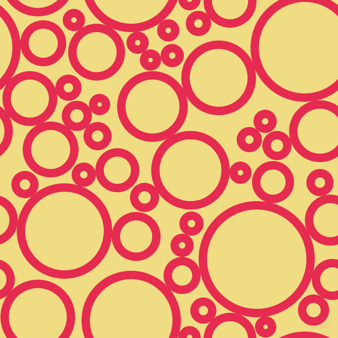 bubbles, circles, sponge, big, medium, small, 17 pixel line width, Amaranth and Buff circles bubbles sponge soap seamless tileable