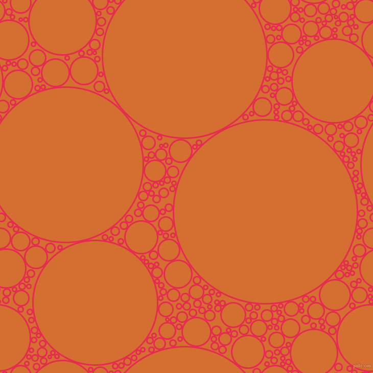 bubbles, circles, sponge, big, medium, small, 3 pixel line width, Amaranth and Tango circles bubbles sponge soap seamless tileable