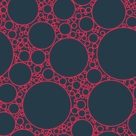 bubbles, circles, sponge, big, medium, small, 3 pixel line width, Amaranth and Tarawera circles bubbles sponge soap seamless tileable
