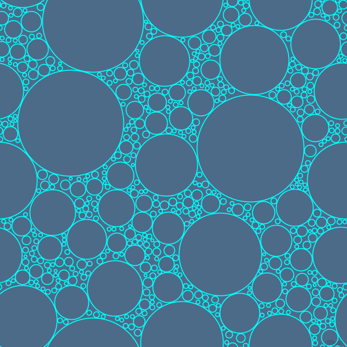 bubbles, circles, sponge, big, medium, small, 2 pixel line width, Aqua and Wedgewood circles bubbles sponge soap seamless tileable