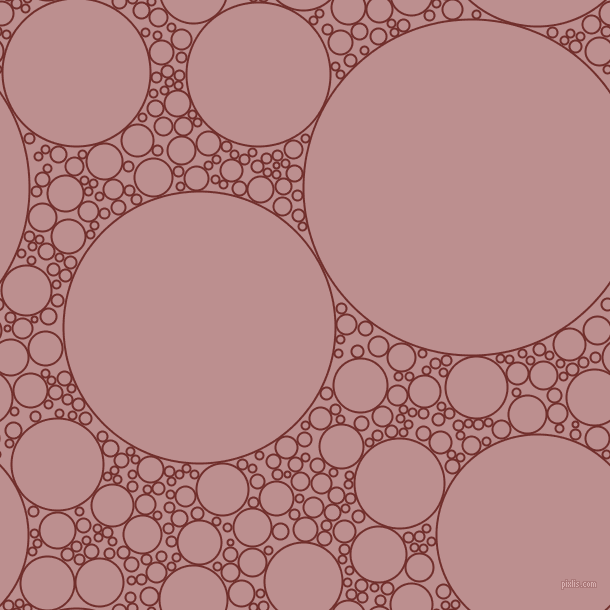 bubbles, circles, sponge, big, medium, small, 2 pixel line width, Auburn and Rosy Brown circles bubbles sponge soap seamless tileable