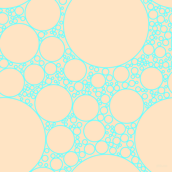 bubbles, circles, sponge, big, medium, small, 3 pixel line width, Baby Blue and Bisque circles bubbles sponge soap seamless tileable