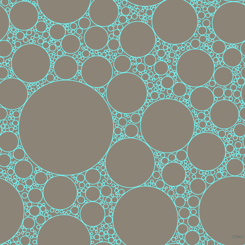 bubbles, circles, sponge, big, medium, small, 2 pixel line width, Baby Blue and Schooner circles bubbles sponge soap seamless tileable