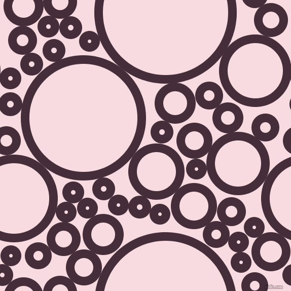 bubbles, circles, sponge, big, medium, small, 17 pixel line width, Barossa and Carousel Pink circles bubbles sponge soap seamless tileable