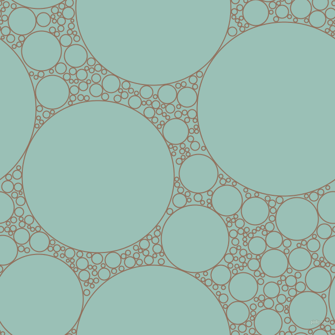 bubbles, circles, sponge, big, medium, small, 2 pixel line width, Beaver and Shadow Green circles bubbles sponge soap seamless tileable