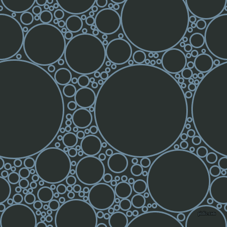 bubbles, circles, sponge, big, medium, small, 3 pixel line width, Bermuda Grey and Woodsmoke circles bubbles sponge soap seamless tileable