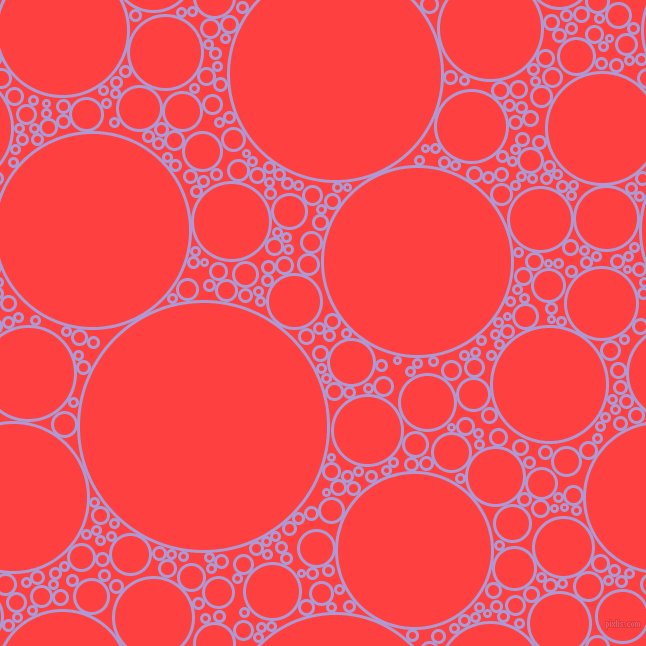 bubbles, circles, sponge, big, medium, small, 3 pixel line width, Biloba Flower and Coral Red circles bubbles sponge soap seamless tileable