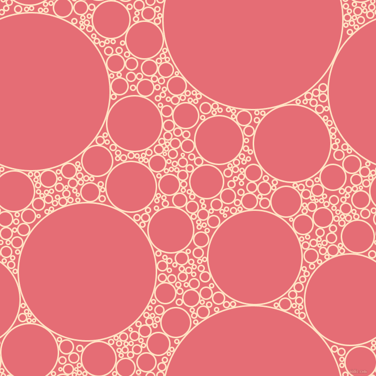 bubbles, circles, sponge, big, medium, small, 3 pixel line width, Bisque and Froly circles bubbles sponge soap seamless tileable