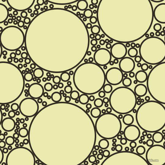 bubbles, circles, sponge, big, medium, small, 5 pixel line width, Black Magic and Medium Goldenrod circles bubbles sponge soap seamless tileable