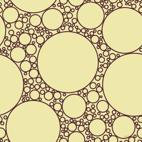 bubbles, circles, sponge, big, medium, small, 3 pixel line width, Black Rose and Pale Goldenrod circles bubbles sponge soap seamless tileable