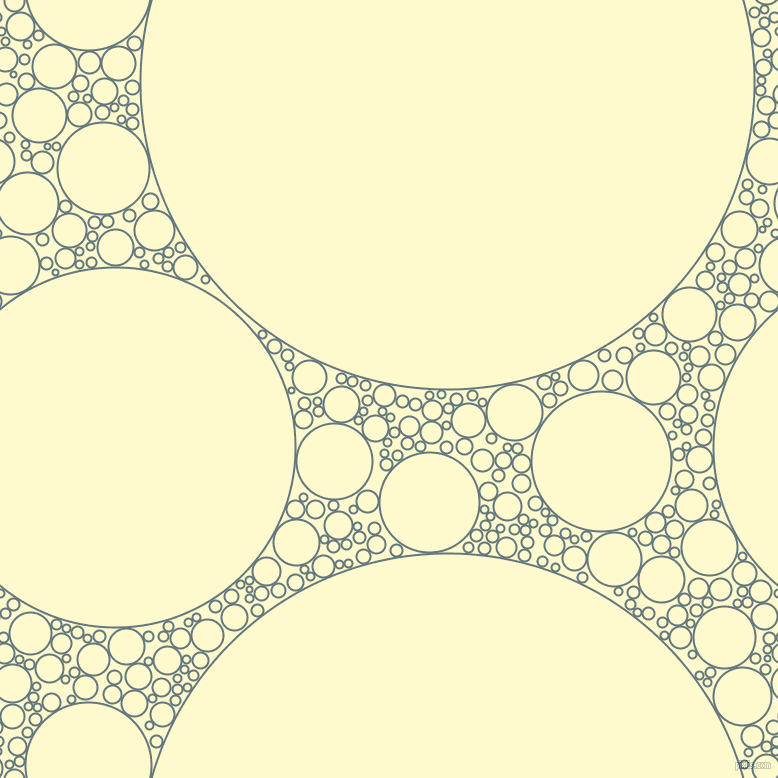 bubbles, circles, sponge, big, medium, small, 2 pixel line width, Blue Bayoux and Lemon Chiffon circles bubbles sponge soap seamless tileable