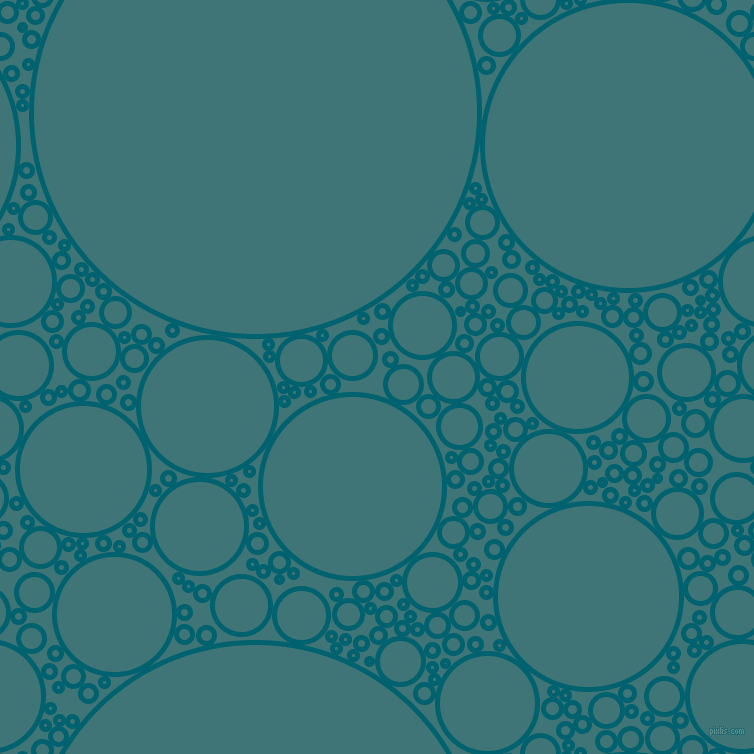 bubbles, circles, sponge, big, medium, small, 5 pixel line width, Blue Lagoon and Ming circles bubbles sponge soap seamless tileable