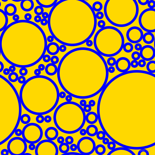 bubbles, circles, sponge, big, medium, small, 9 pixel line width, Blue and School Bus Yellow circles bubbles sponge soap seamless tileable
