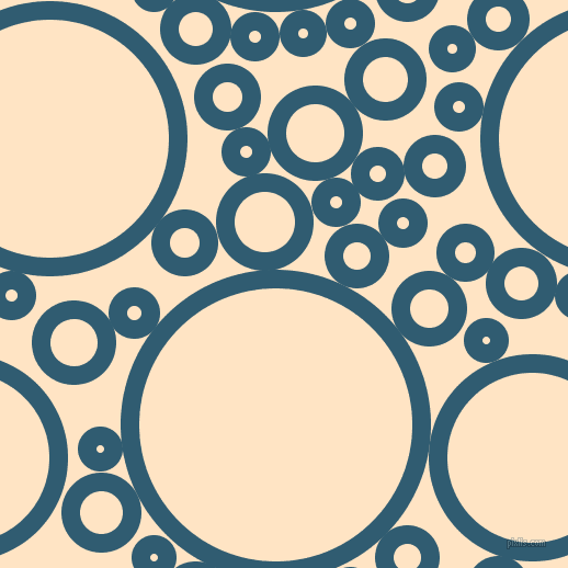 bubbles, circles, sponge, big, medium, small, 17 pixel line width, Blumine and Bisque circles bubbles sponge soap seamless tileable