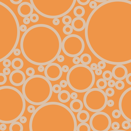 bubbles, circles, sponge, big, medium, small, 9 pixel line width, Bone and Sea Buckthorn circles bubbles sponge soap seamless tileable
