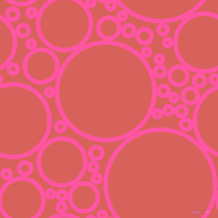 bubbles, circles, sponge, big, medium, small, 9 pixel line width, Brilliant Rose and Roman circles bubbles sponge soap seamless tileable