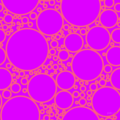 bubbles, circles, sponge, big, medium, small, 5 pixel line width, Brink Pink and Psychedelic Purple circles bubbles sponge soap seamless tileable
