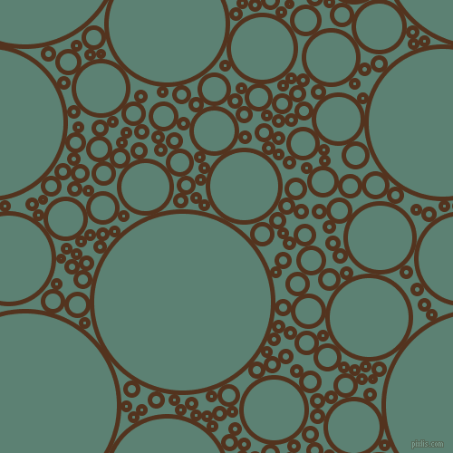 bubbles, circles, sponge, big, medium, small, 5 pixel line width, Brown Bramble and Cutty Sark circles bubbles sponge soap seamless tileable