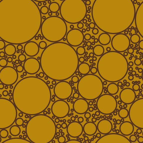bubbles, circles, sponge, big, medium, small, 5 pixel line width, Brown Bramble and Dark Goldenrod circles bubbles sponge soap seamless tileable