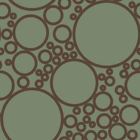 bubbles, circles, sponge, big, medium, small, 9 pixel line width, Brown Derby and Camouflage Green circles bubbles sponge soap seamless tileable