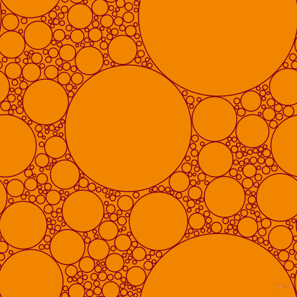 bubbles, circles, sponge, big, medium, small, 2 pixel line width, Burgundy and Tangerine circles bubbles sponge soap seamless tileable