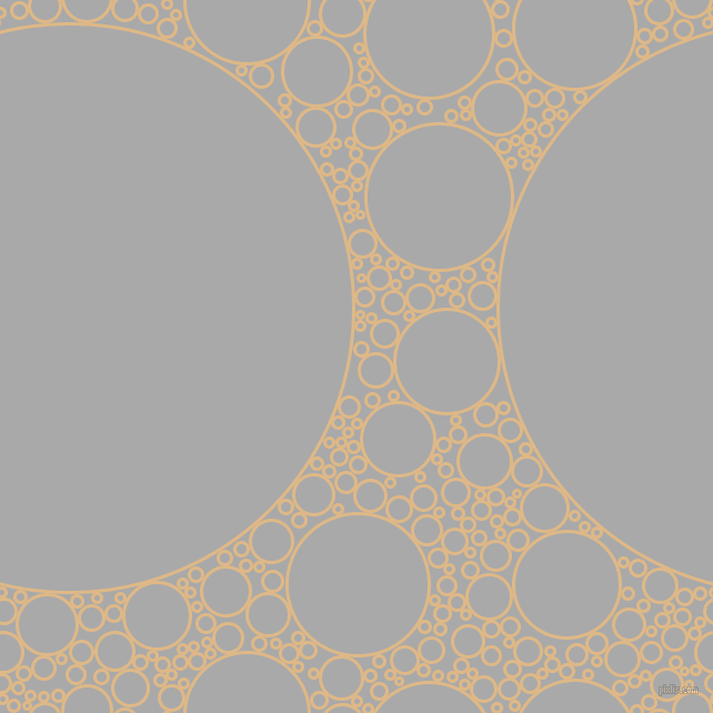 bubbles, circles, sponge, big, medium, small, 3 pixel line width, Burly Wood and Dark Gray circles bubbles sponge soap seamless tileable