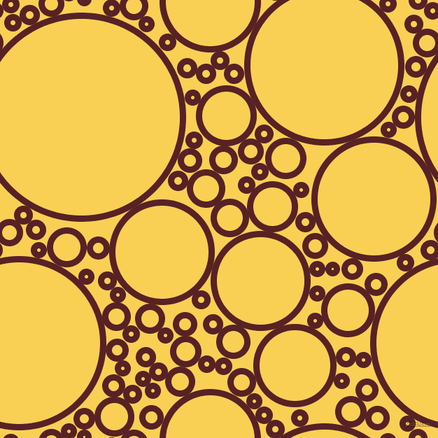 bubbles, circles, sponge, big, medium, small, 9 pixel line width, Burnt Crimson and Kournikova circles bubbles sponge soap seamless tileable