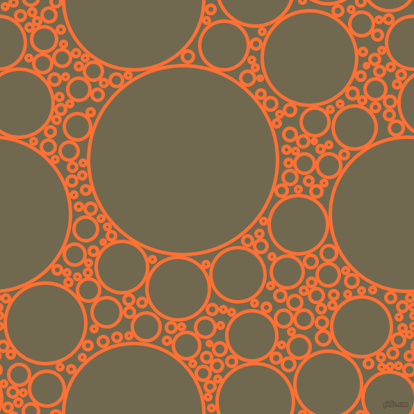 bubbles, circles, sponge, big, medium, small, 5 pixel line width, Burnt Orange and Crocodile circles bubbles sponge soap seamless tileable