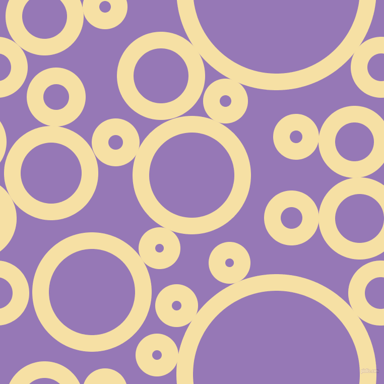 bubbles, circles, sponge, big, medium, small, 33 pixel line width, Buttermilk and Purple Mountain