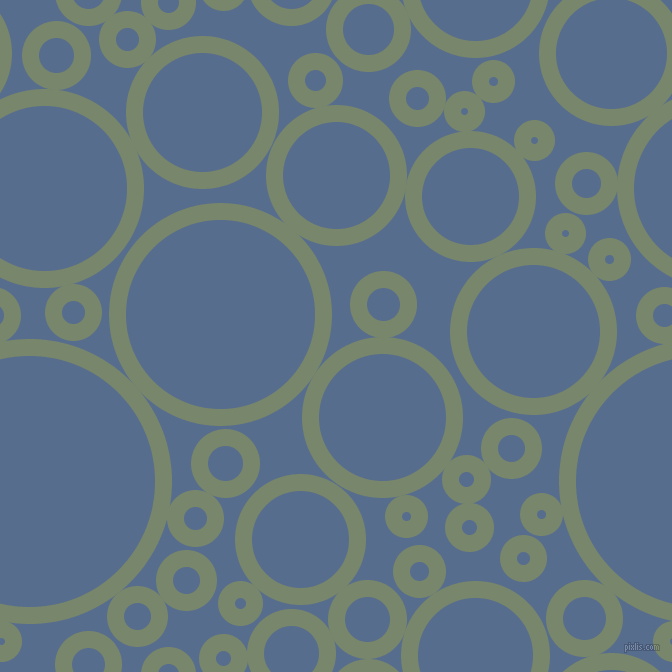bubbles, circles, sponge, big, medium, small, 17 pixel line width, Camouflage Green and Kashmir Blue circles bubbles sponge soap seamless tileable