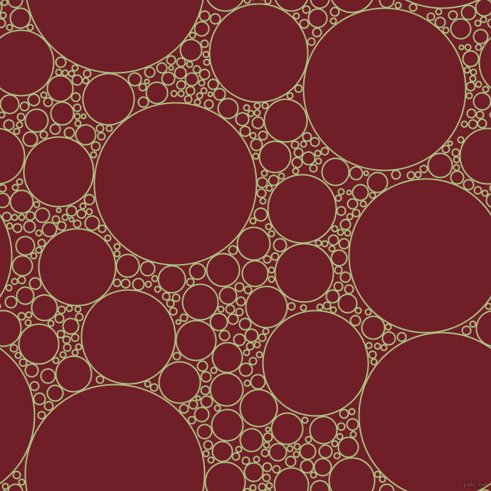 bubbles, circles, sponge, big, medium, small, 2 pixel line width, Caper and Red Berry circles bubbles sponge soap seamless tileable