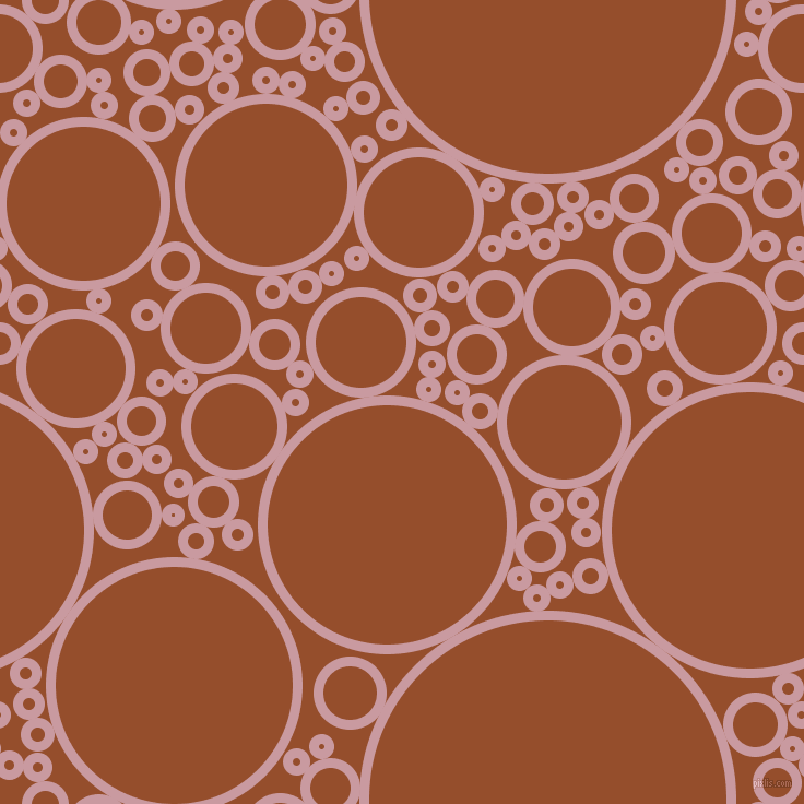 bubbles, circles, sponge, big, medium, small, 9 pixel line width, Careys Pink and Alert Tan circles bubbles sponge soap seamless tileable