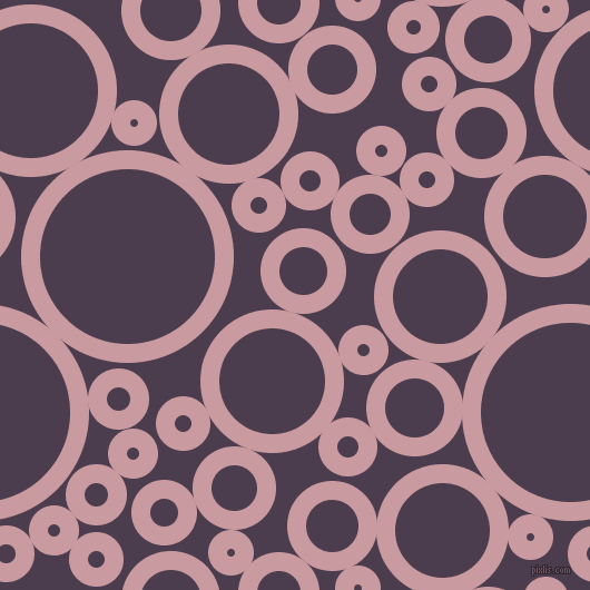 bubbles, circles, sponge, big, medium, small, 17 pixel line width, Careys Pink and Bossanova circles bubbles sponge soap seamless tileable